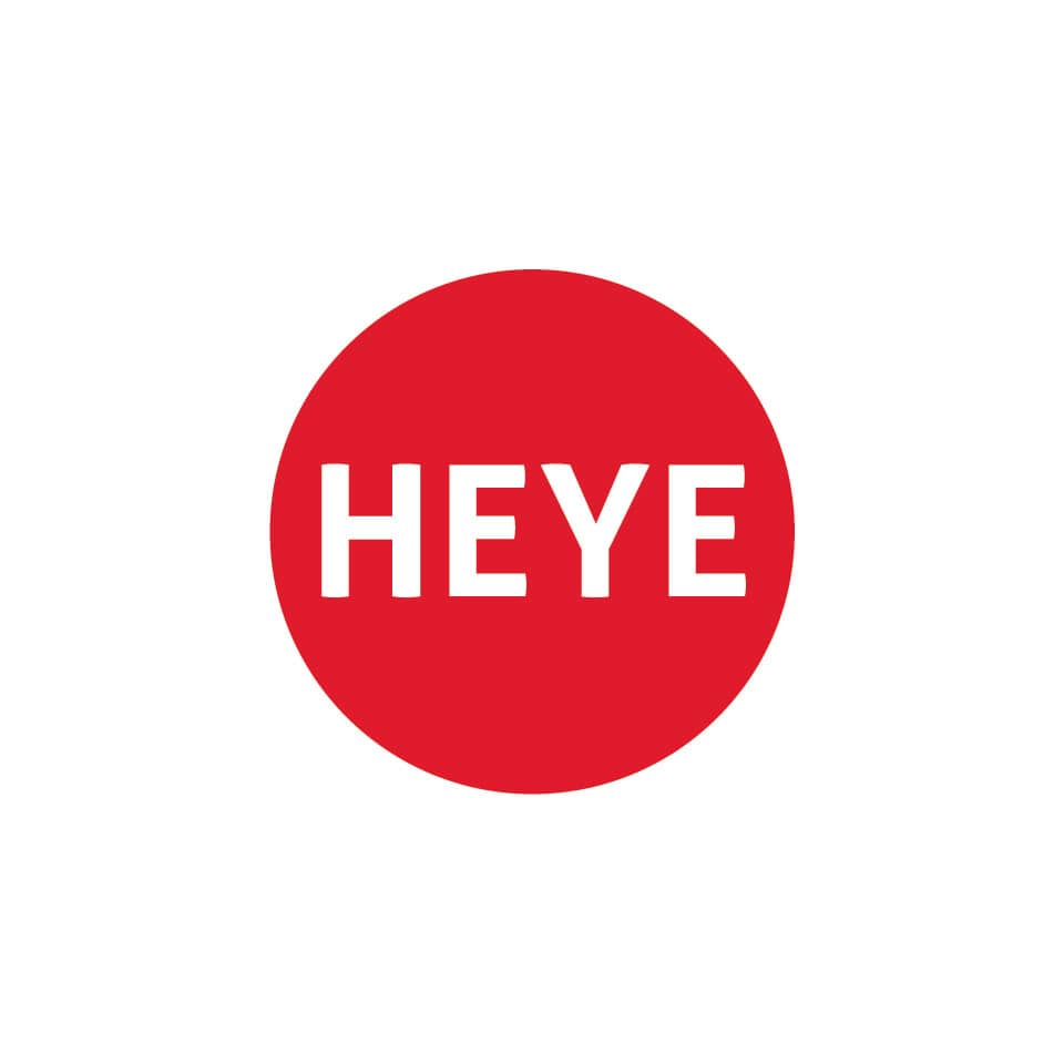 rot Kreis, Textlogo, HEY E, rundes Emblem, Grafikdesign