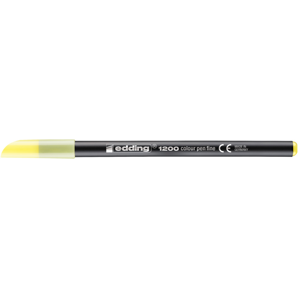 Highlighter, Stift, Gelbspitze, Edding 1200, Markerpen, Highlighter, Marker, Stift, Neon, gelb Spitze