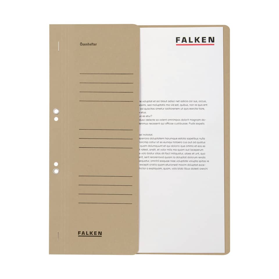 Notizbuch, Papier, Klemmbindung, Kartonhülle, FALKE Nomen?