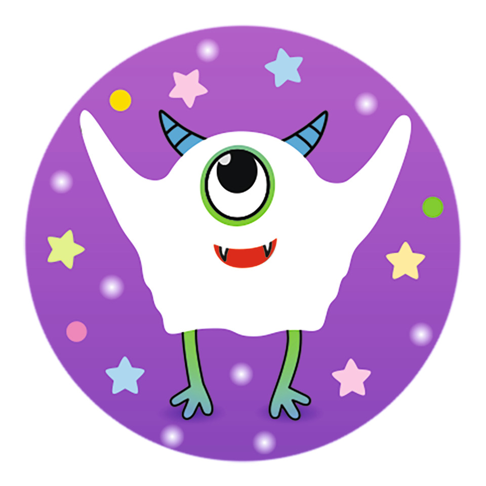 Monster, Einäugig, Fellmonster, Grün, Starrenhimmel