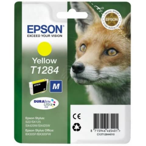 Inkjetpatrone T1284 yellow   3,5ml EPSON C13T12844012
