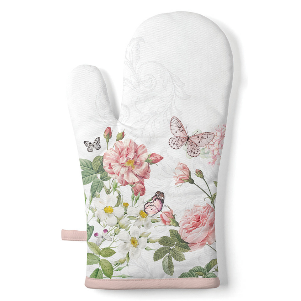 Handschuh, Kissen, Rose, Muster, Florales Design