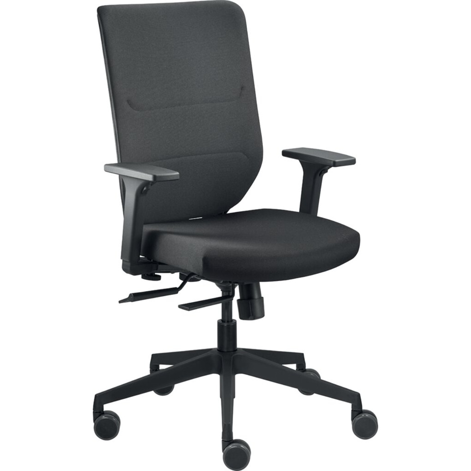 bürostuhl, schreibtischstuhl, schwarz, rollenstuhl, verstellbar