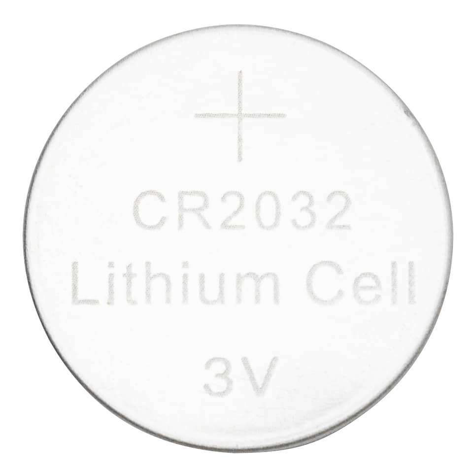 Knopfzellen-Batterie Lithium CR2032, 4 Stück Q-CONNECT KF15036 Kreuz, Symbol