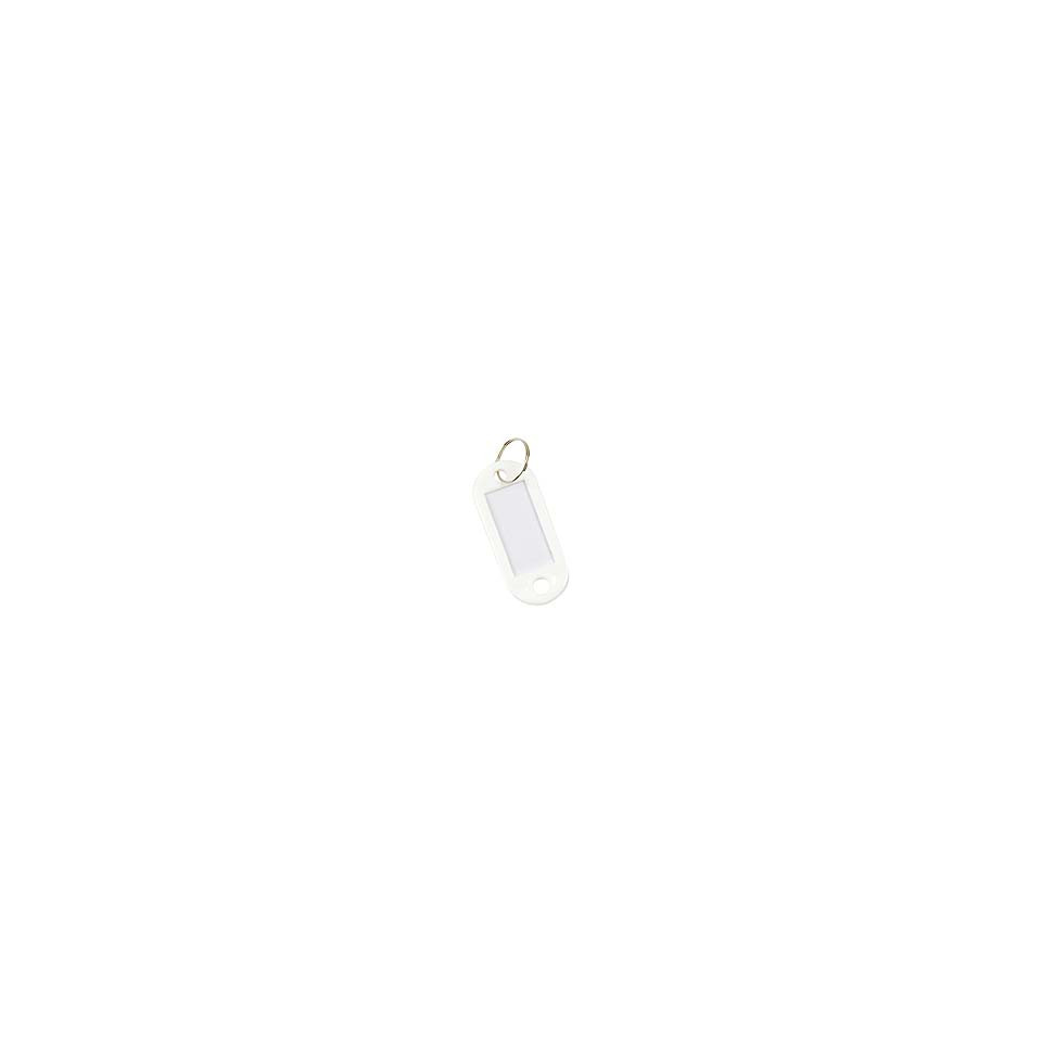Schlüsselanhänger, 10 Stück, weiß Q-CONNECT KF10874 Elektronik, Hardware