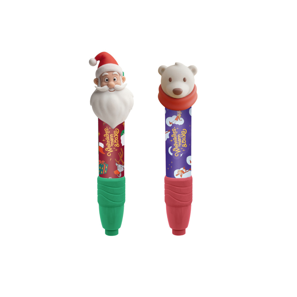 Kinderschreiber, Weihnachtsmotive, Santa, Polarbar, Tierfigur