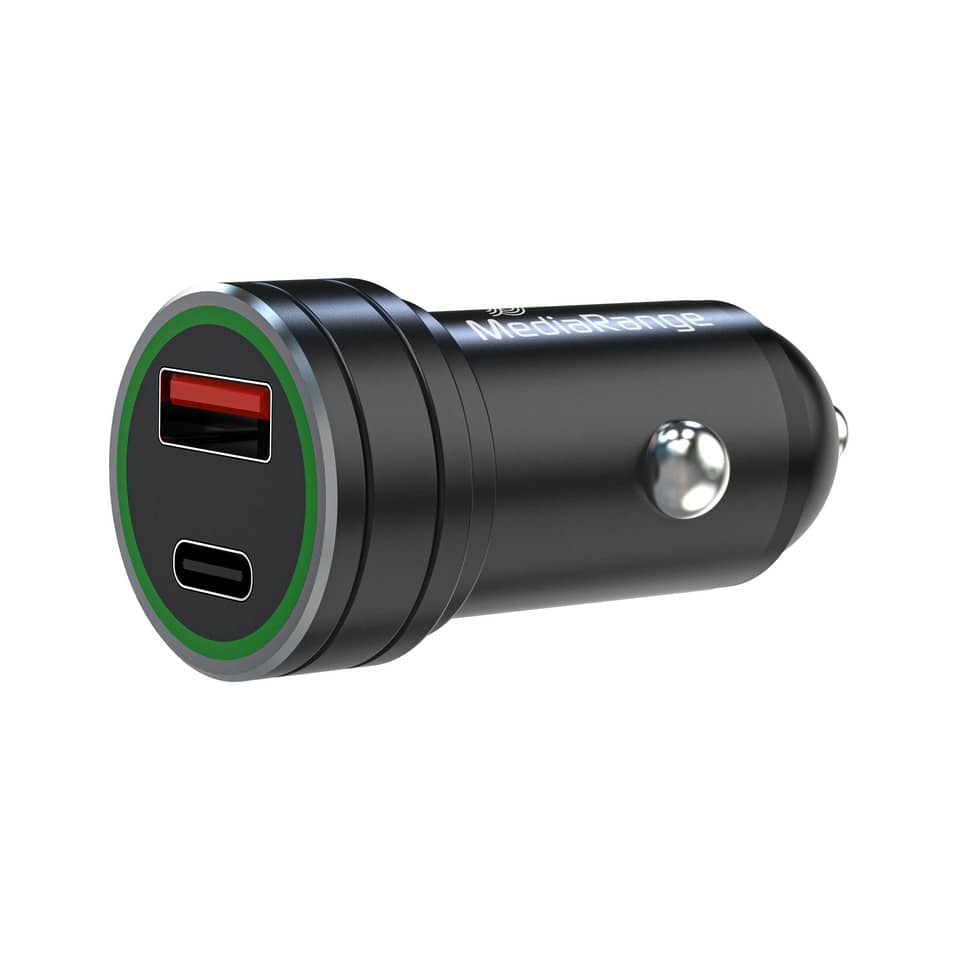 car-ladegerät, usb-c, usb-a, dc-eingang, zigarette-lighter