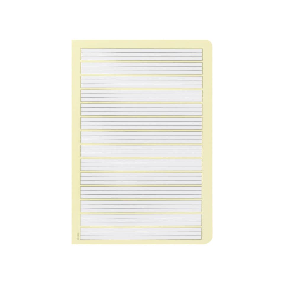 Notizblock, Memosblatt, Linierte Felder, Aufkleberseite, Papier
