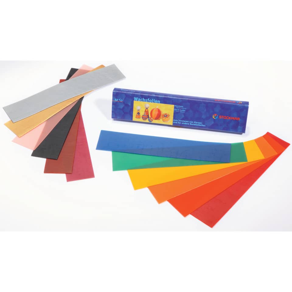 Schleifpapier, Schleifstreifen, Verschiedene Farben, Wachsfedern, Schleifpapier-Set