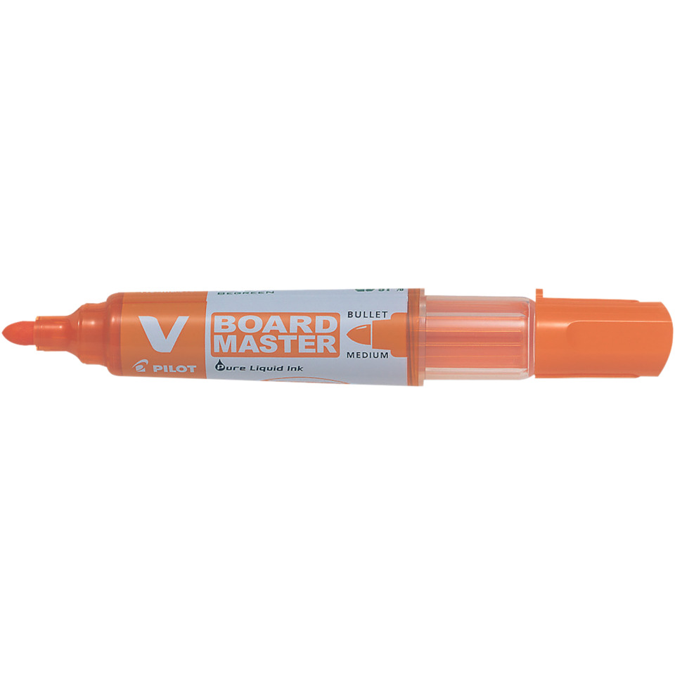 orange marker, board marker, Bullet tip, Medium ink, Pilot brand