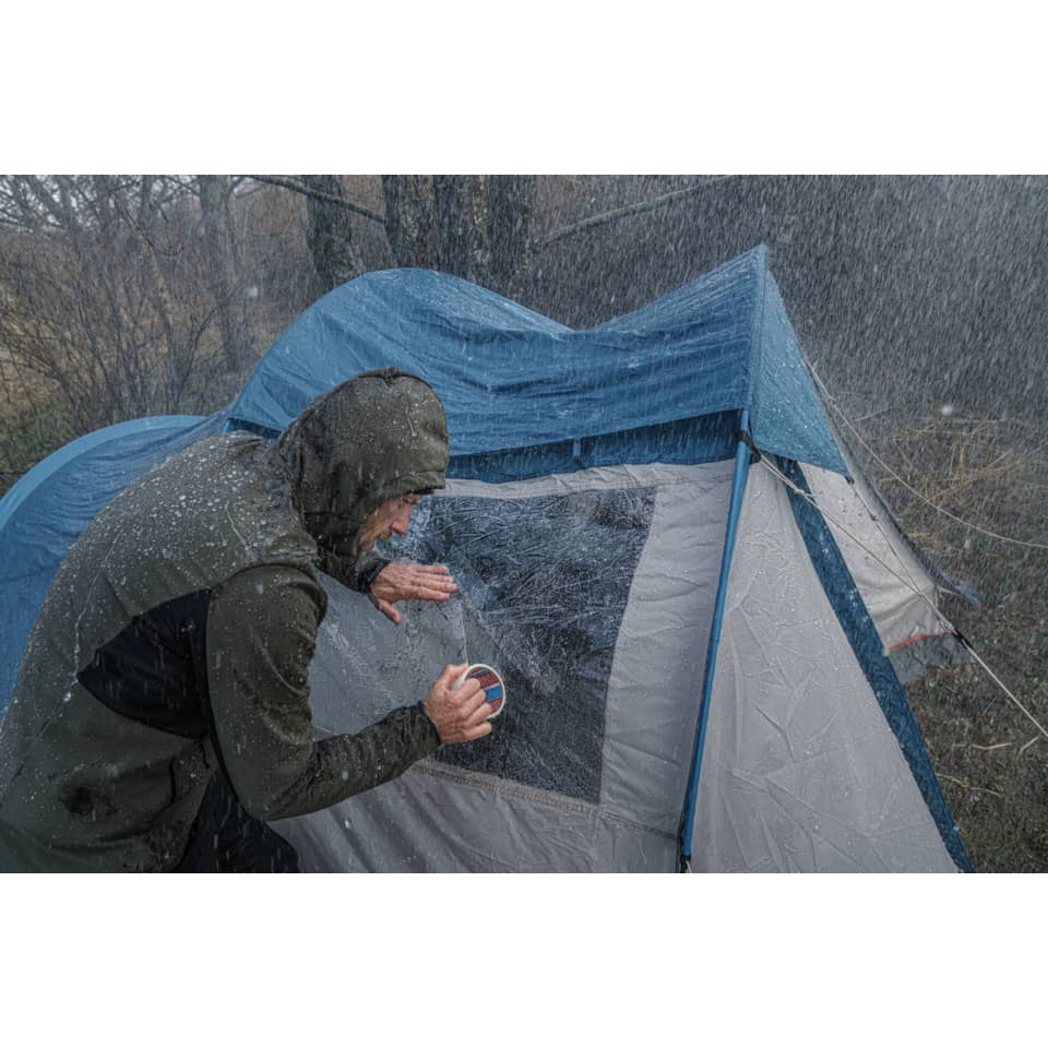 Mantel, Draußen, Zelt, Mann, Person