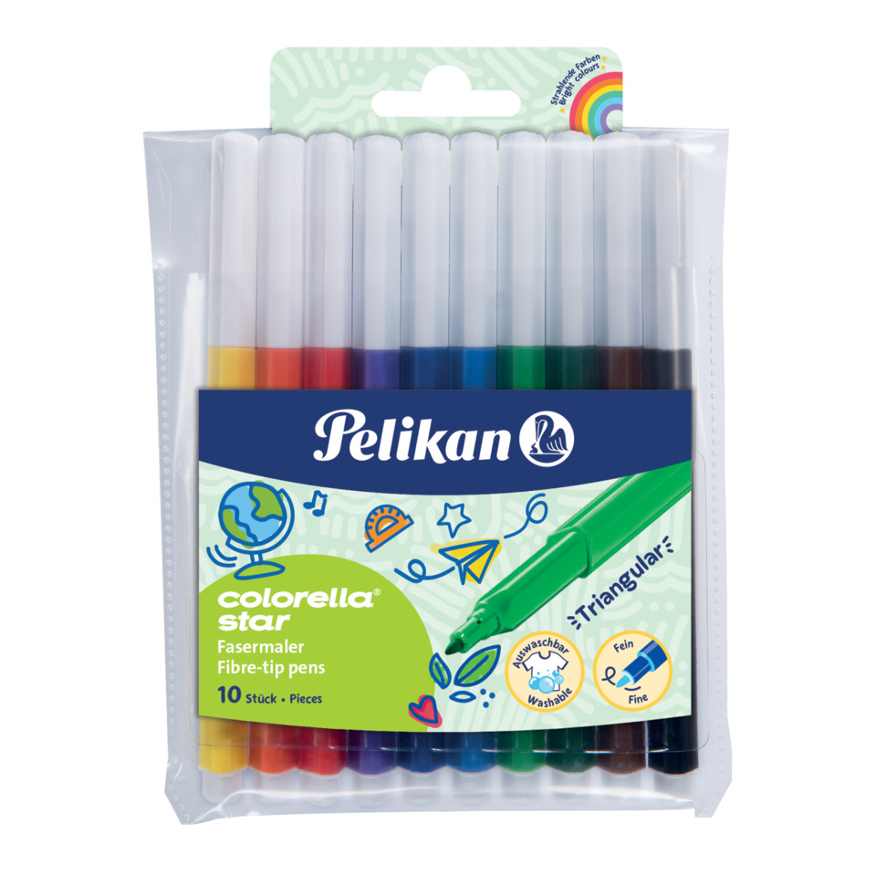 Filzstift, Faserstift, Marker, Kreidefarben, Triangular