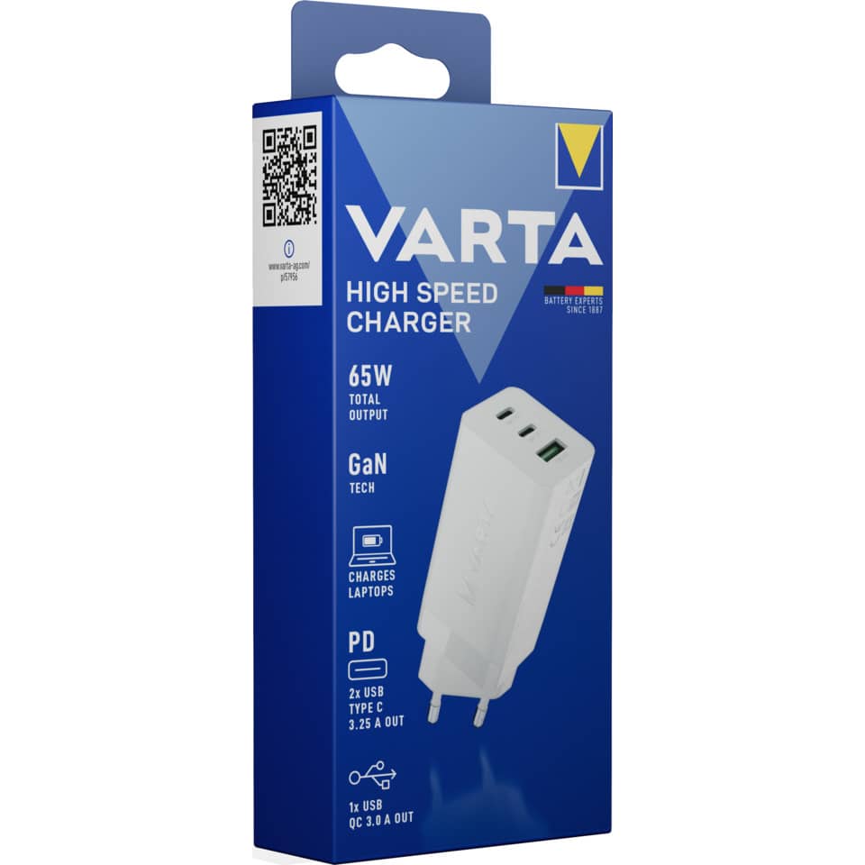 Ladegerät, USB-Ladegerät, High Speed Charger, 65W, GaN-Technik