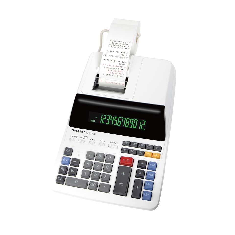 Rechner, Kassenrechner, Drucker?, Schriftband?, Numerische Tastatur
