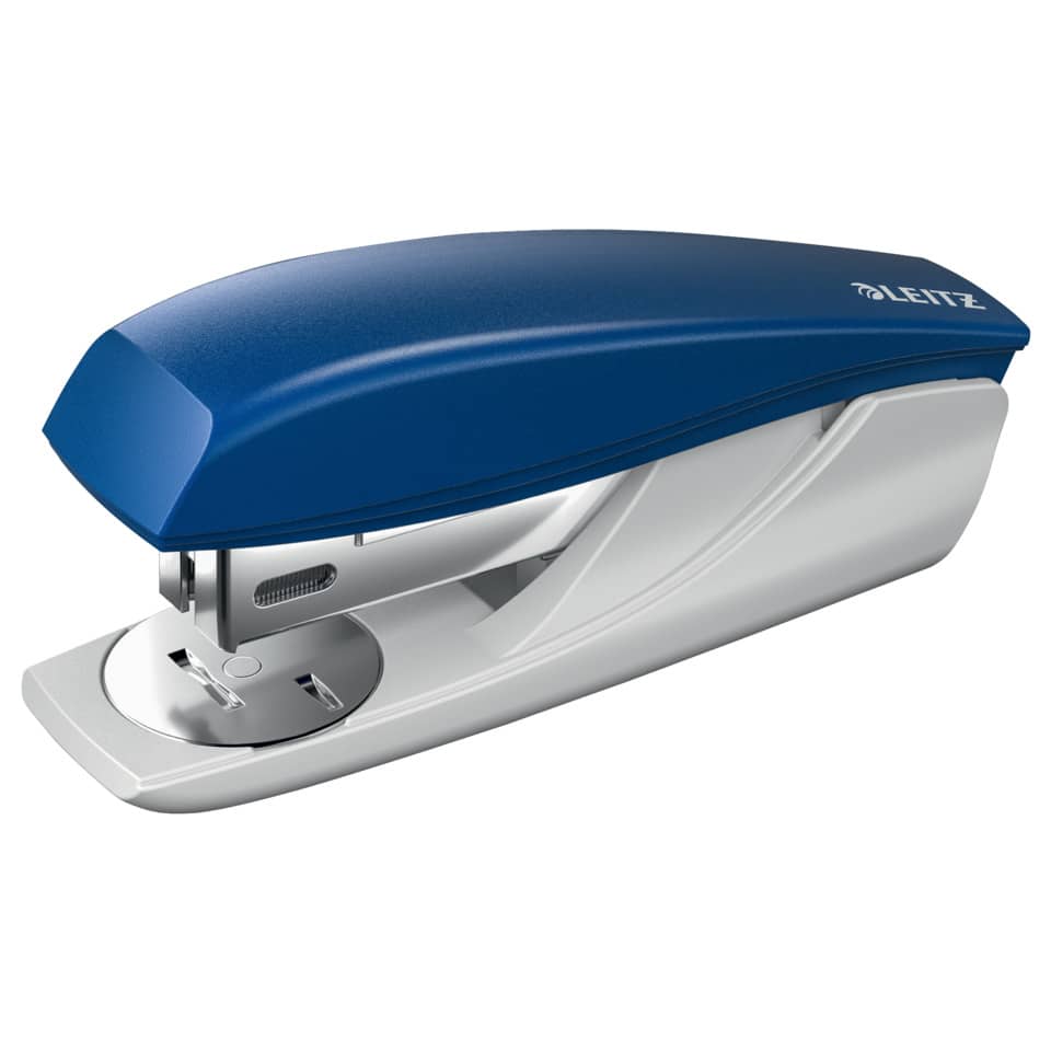 stapler, kunststoff, blau, metal, hefter