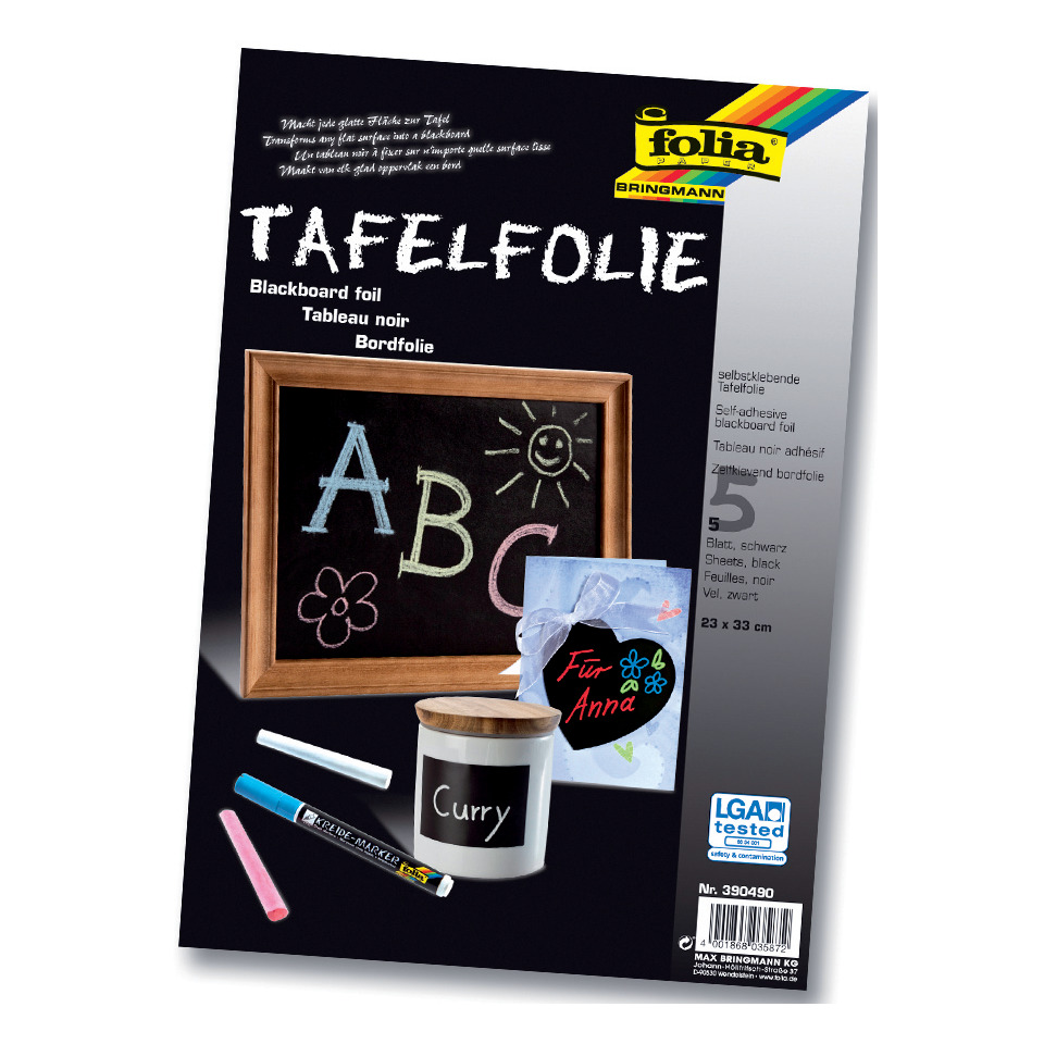 Tafelfolie, Schultafel, Kreideboard, Chalkboard, Schulbedarf
