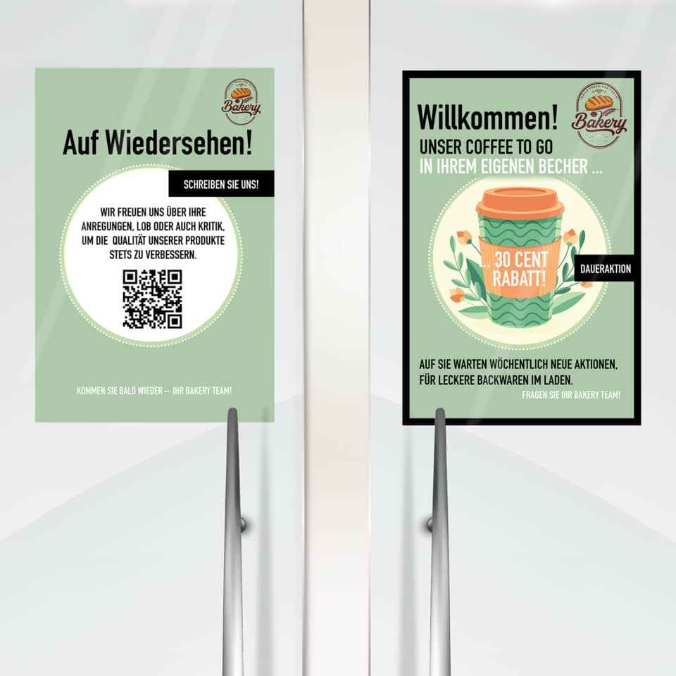 Werbung, Plakat, QR-Code