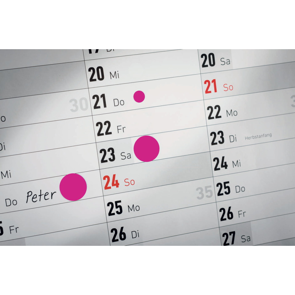Kalender, Datumsanzeige, Monat, Markierte Termine, Punkte