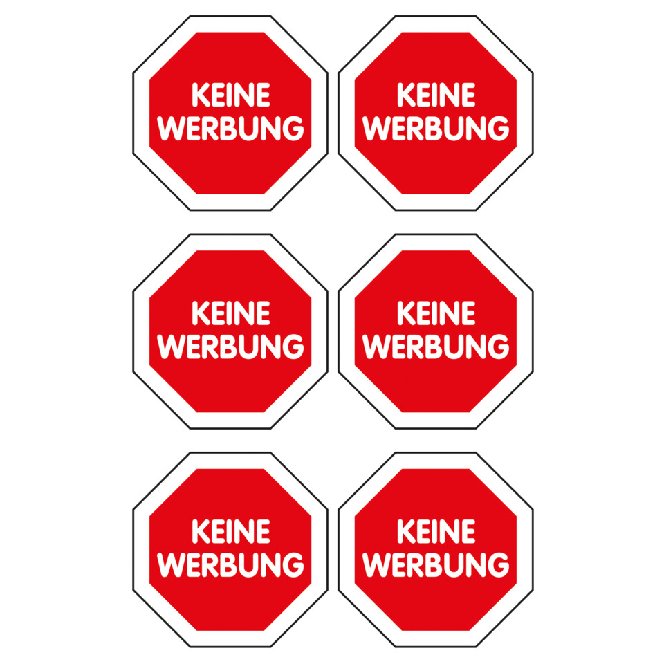 stoppzeichen, roter achtform, keine werbung, icons, zeichensymbol