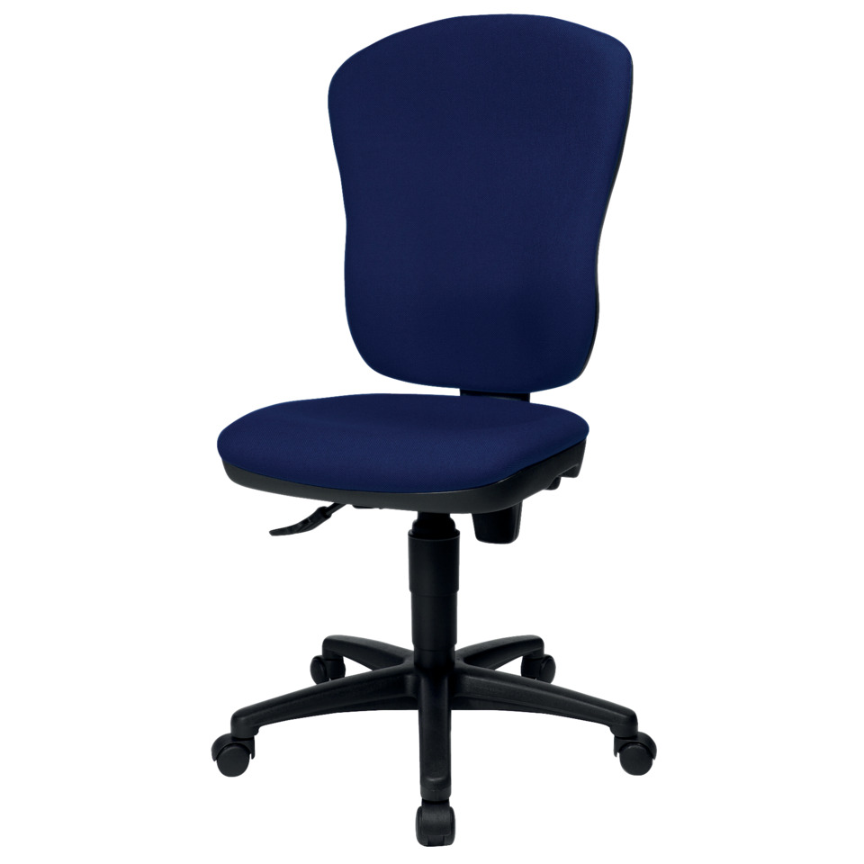 bürostuhl, schreibtischstuhl, blau, rollenfuß, verstellbar