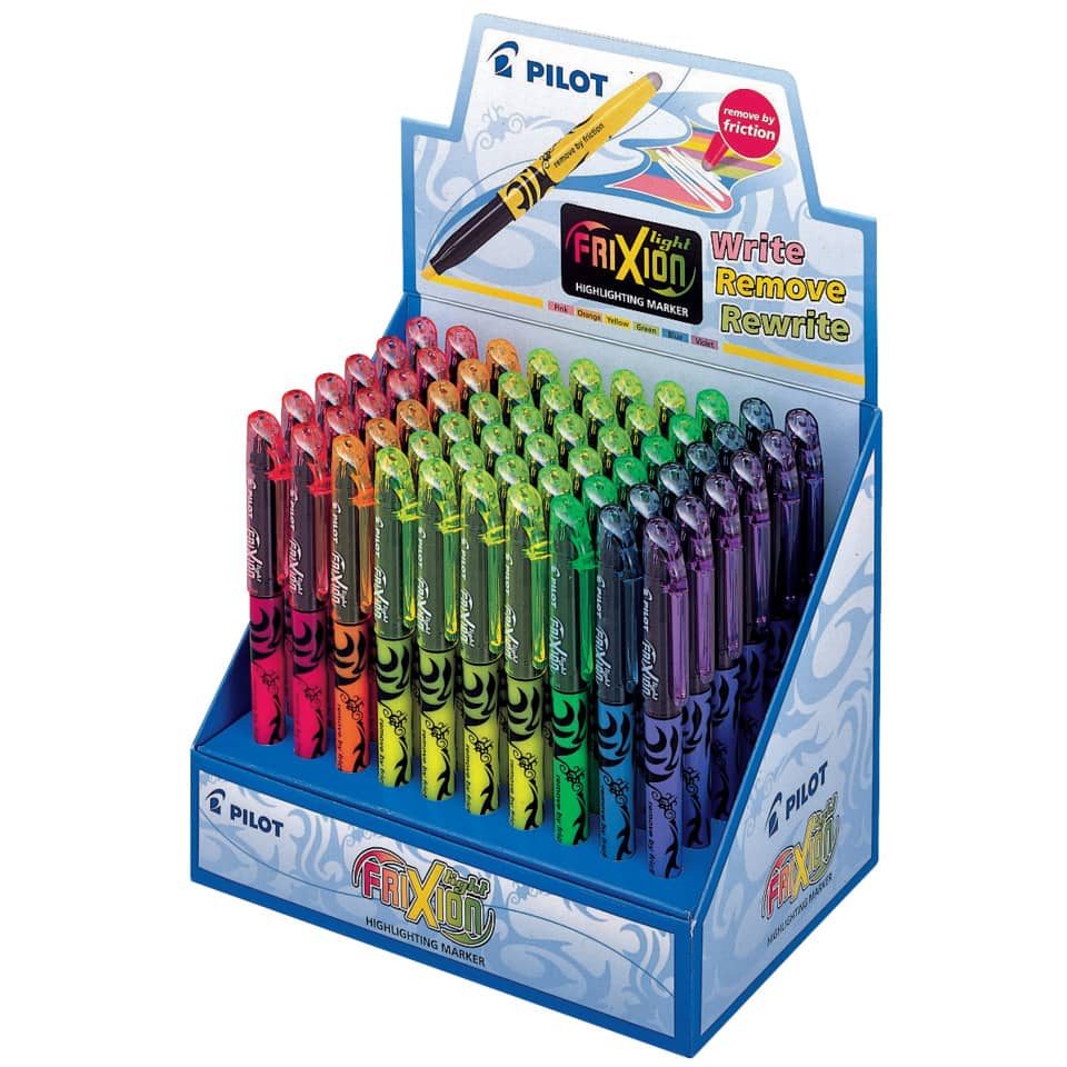 Textmarker FriXion Light, 3,8mm, 60 Stück, sortiert  ~ PILOT 4136D60N