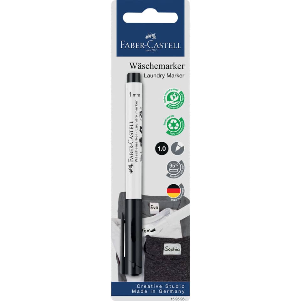 Wäschemarker, 1mm, schwarz FABER CASTELL 159596