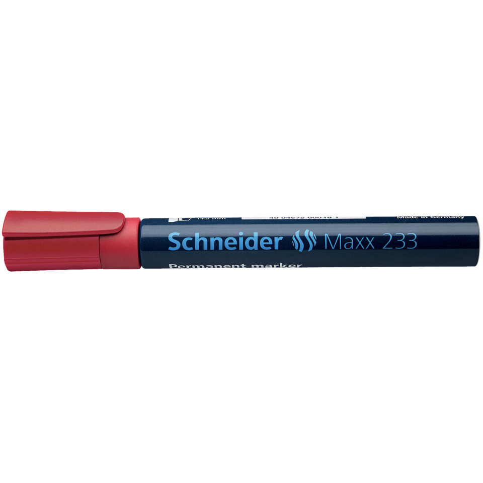 Permanent marker, Marker, Schneider, Blue ink, Chisel tip