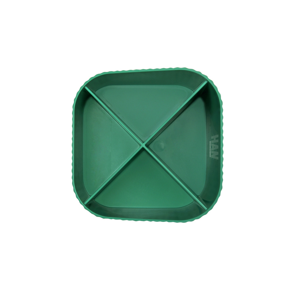 grüne Box, geteilte Ablage, Aufbewahrungsbox, Küchenbehälter, Dividierte Tray
