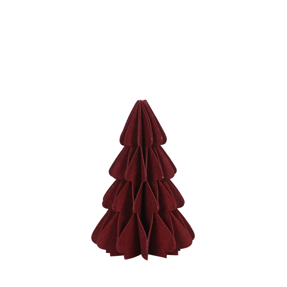 holzdekoration, weihnachtsbaum, roter baum, origami-deko, sternballen