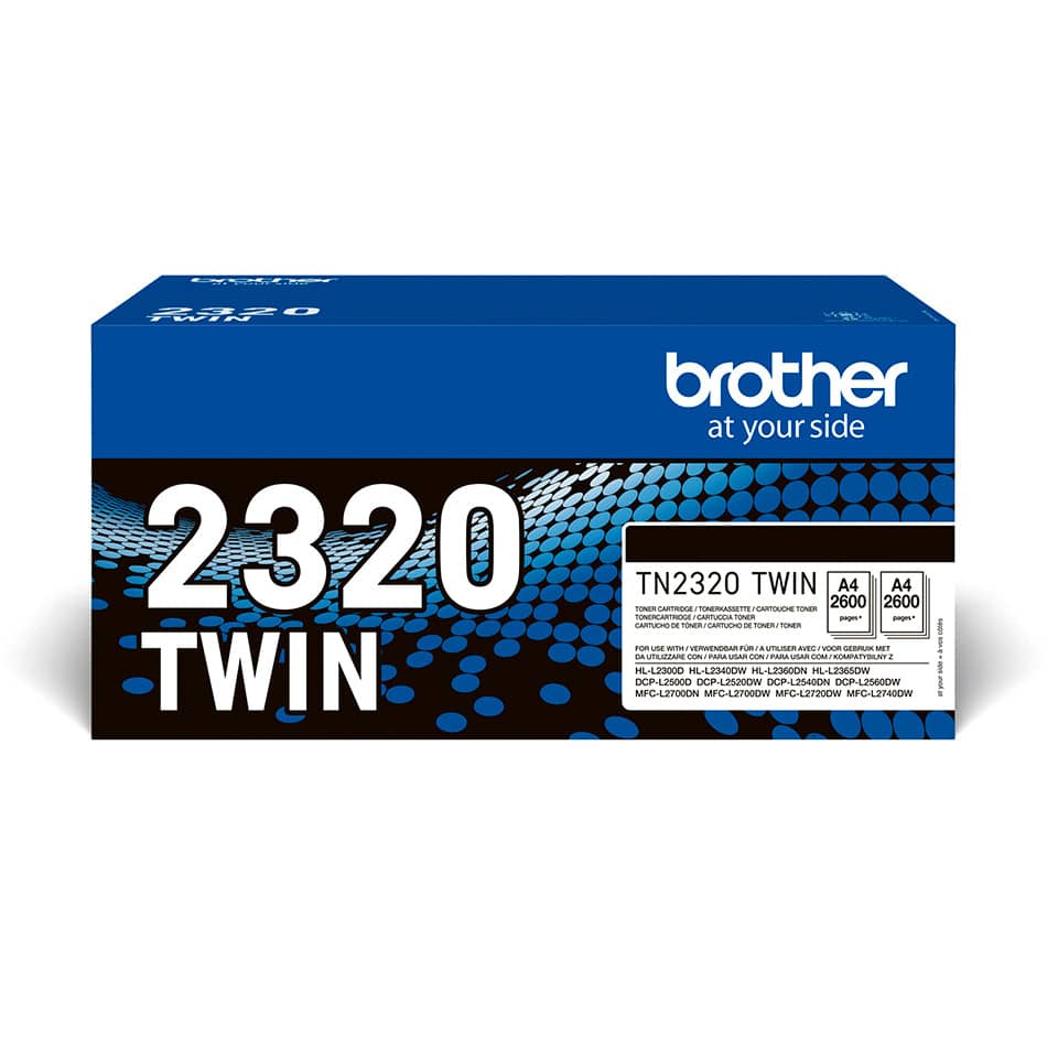 Tintenpatrone, Tonerpatrone, Twin 2320, Brother Patrone?Invalid, A4 2600 Seiten