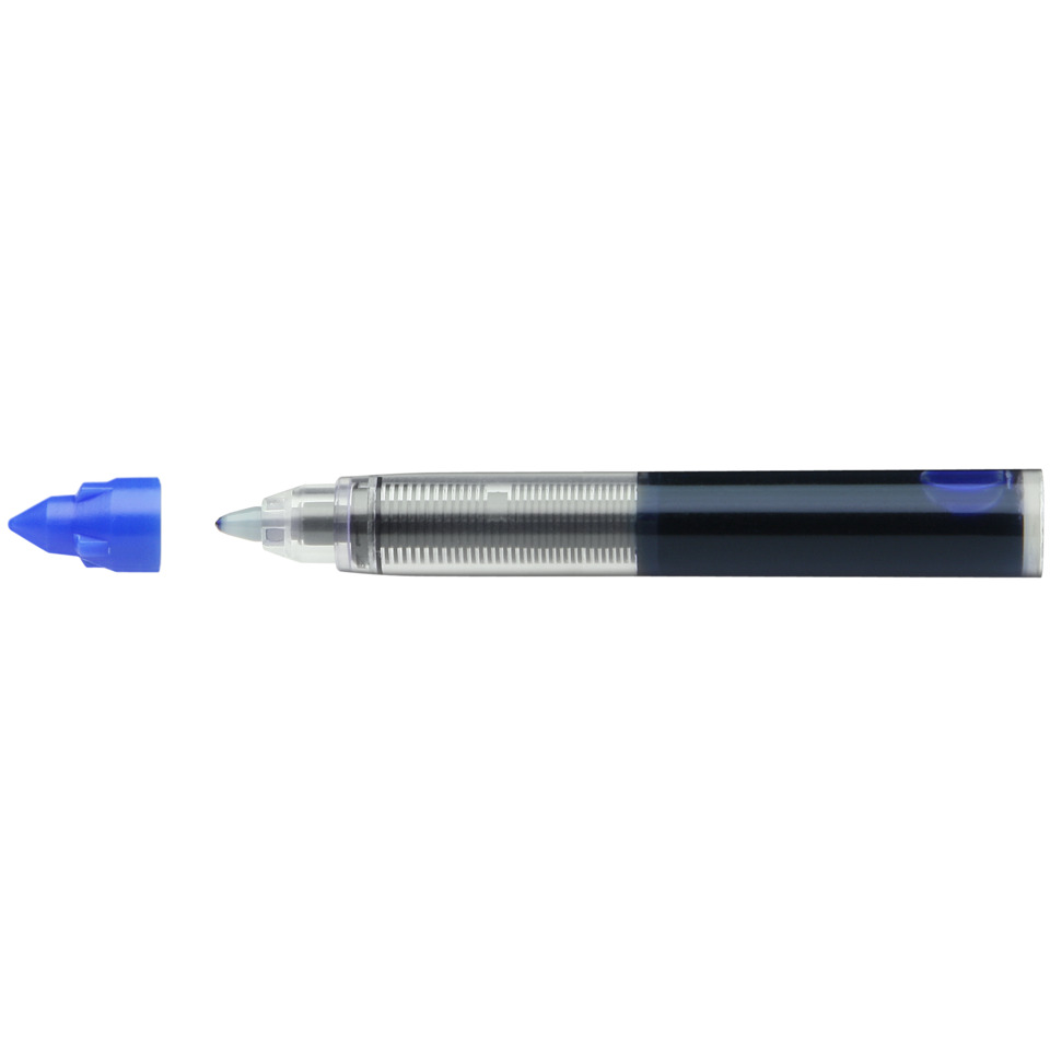 Tintenroller, Kugelschreiber, Nachfüllbar, Klarer Tintenkopf, Blau
