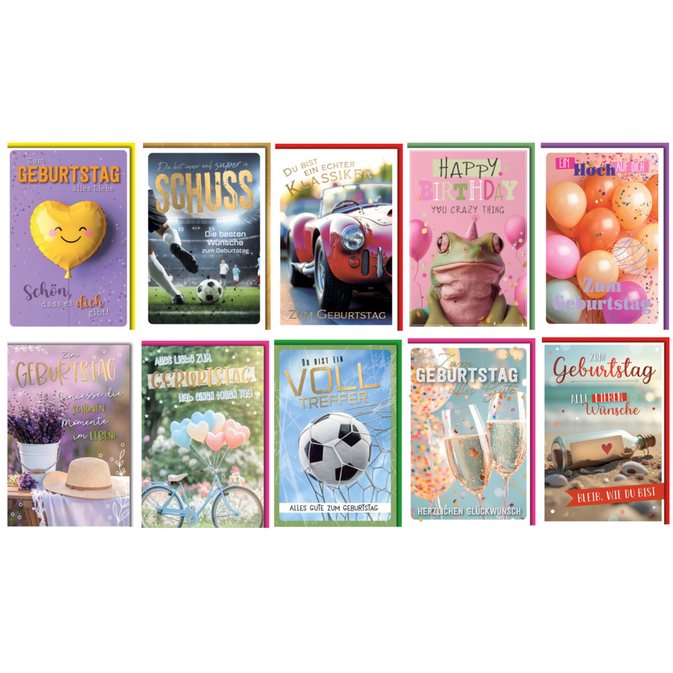 Geburtstag, Karte, Ballon, Glückwunsch, Motiv