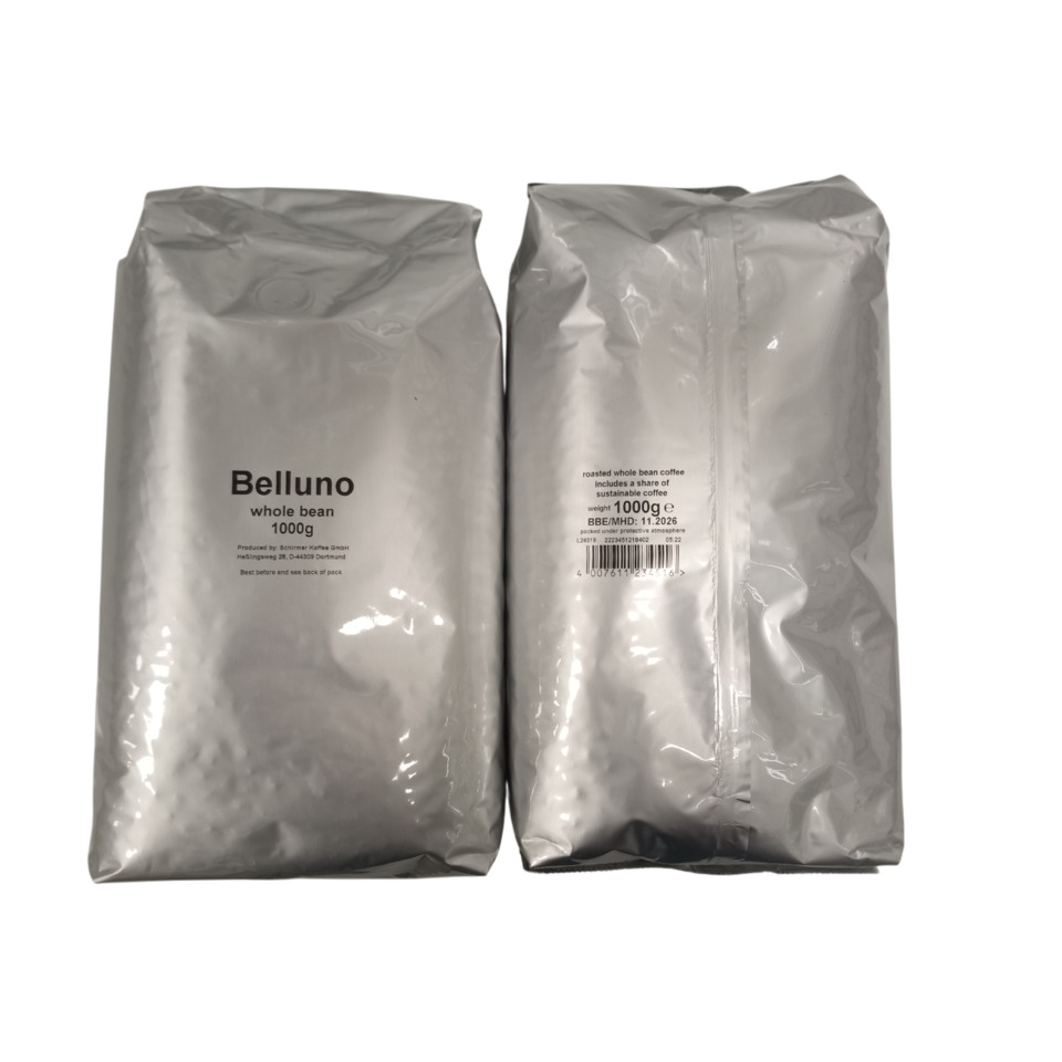 Kaffee, Bohnen, Ganzbohnen, 1000g, Verpackung