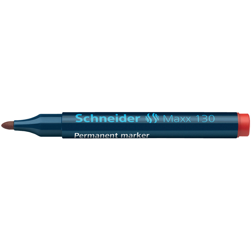 Permanent marker, Marker, Blue marker, Chisel tip, Schneider Maxx 130