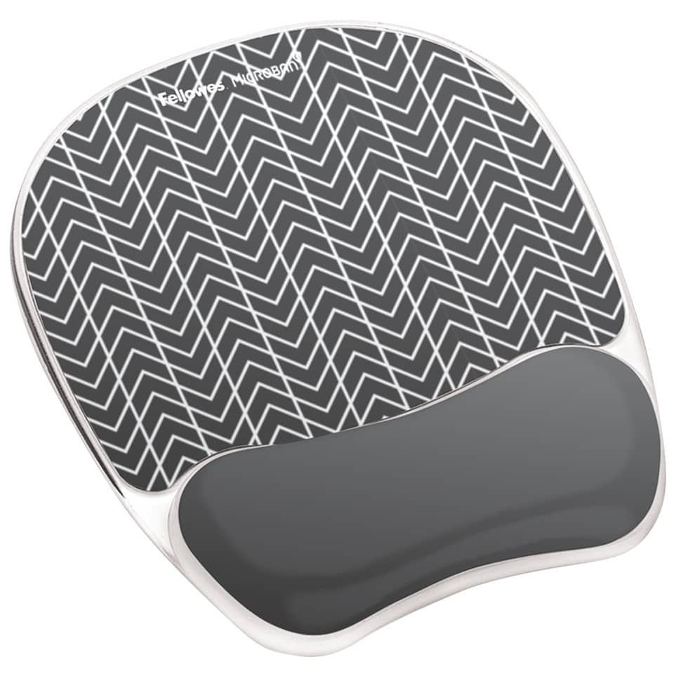 Massager, Handheld pad, Patterned surface, Grey pad, Ergonomic design