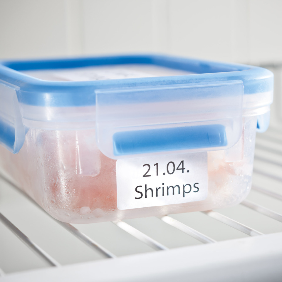 Schlüssel, Shrimps, Gefrierbehälter, Kühlschrankbehälter, aufbewahrung, shrimp, gefrostet, behälter, kühlschrank, etikett