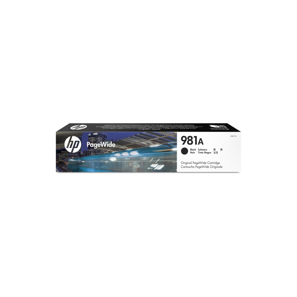 HP, PageWide, Tintenpatrone, Schwarz, 981A, Druckerpatrone, HP PageWide, 981A, Schwarz, Originalpatrone