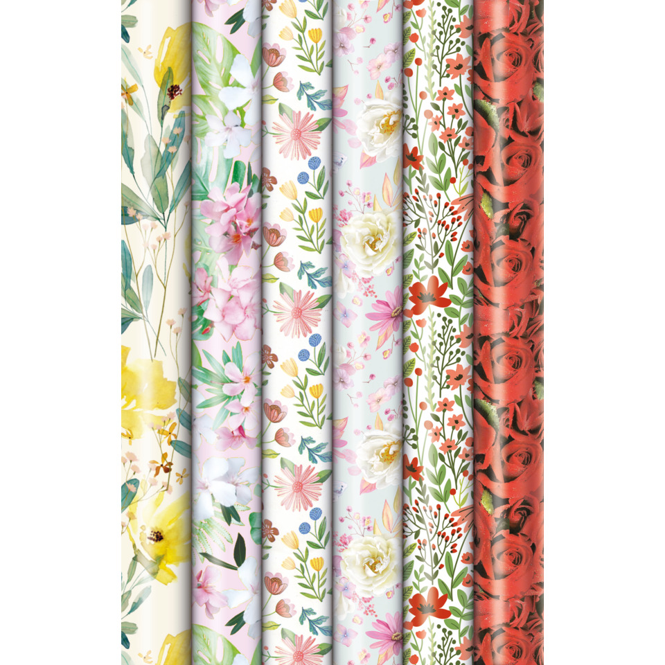 Blumenmuster, Floral-Design, Stoffrolle, Floralprint, Roter Rosendruck