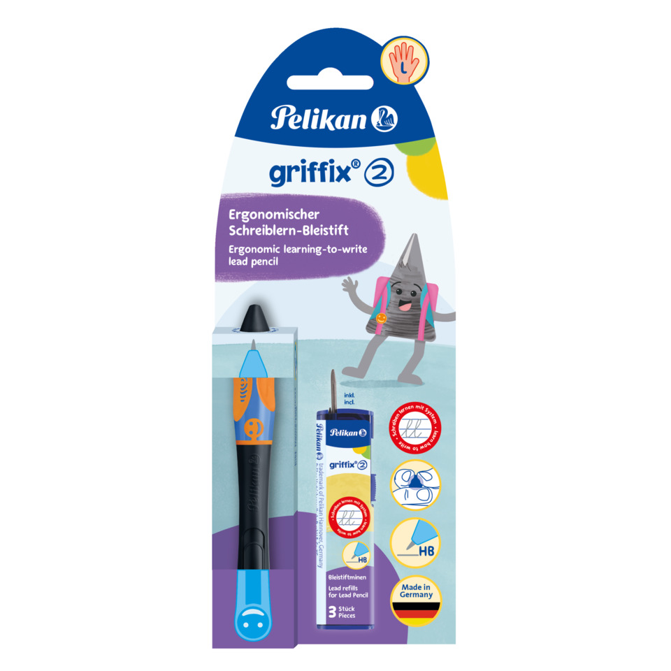 Schreiblernbleistift, ergonomischer Stift, HB-Bleistift, Led-Refill, Griffix 2