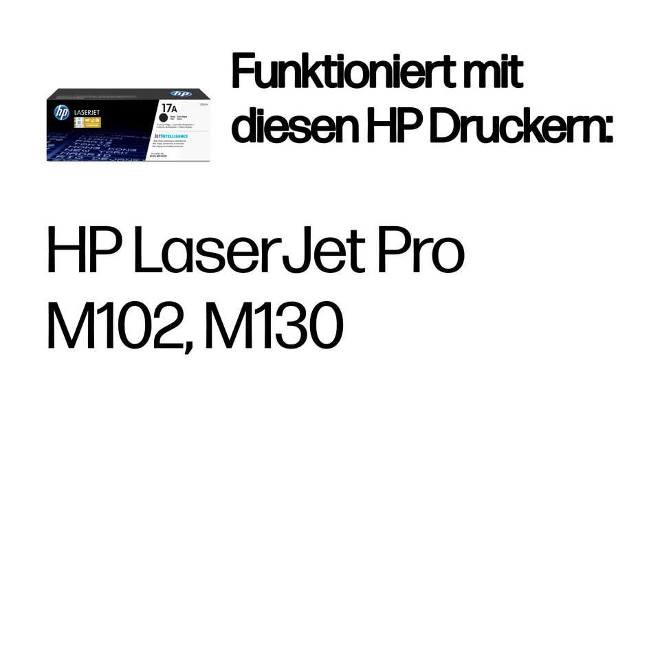 HP LaserJet Pro M102/M130, Laserdrucker, Druckerbox, Toner, Anzeige