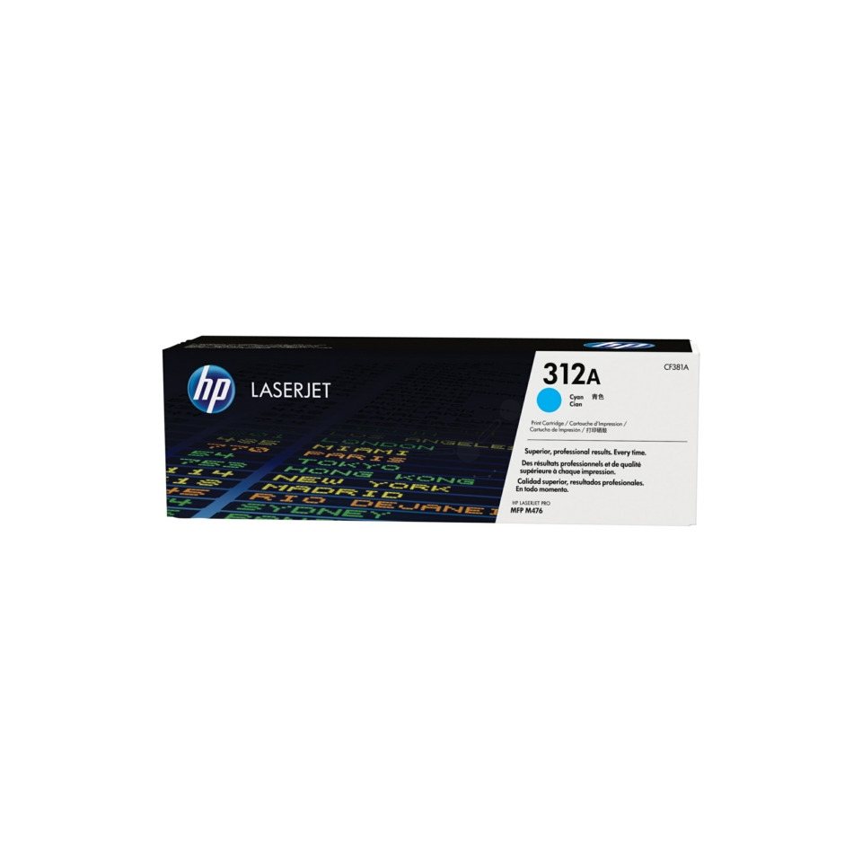 LasertJet Kartusche, HP, CF381A, 312A, Cyan