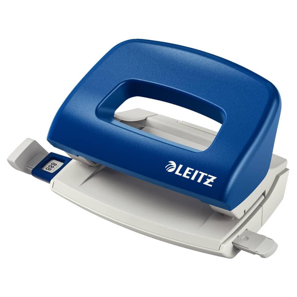 Hefter, Schlagstempel, Druckstempel, Blaues Gehäuse, Leitz