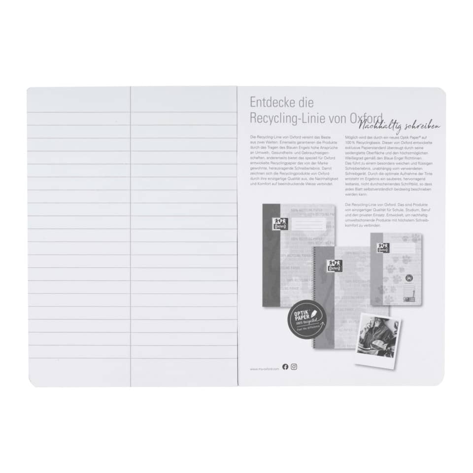 Notizbuch, Liniennotizbuch, Papier, Rückseite, Beschreibungen