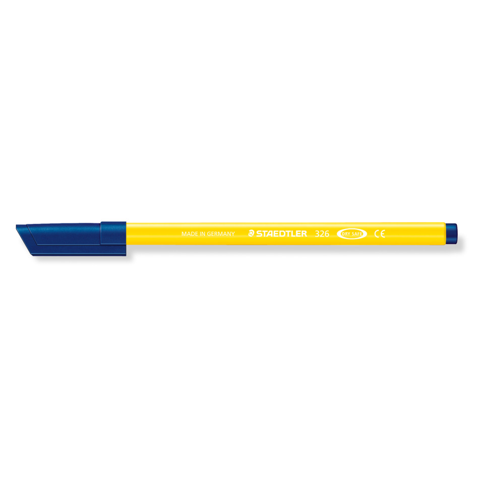 Marker, Markerstift, Trockensicher, Gelb, Blau
