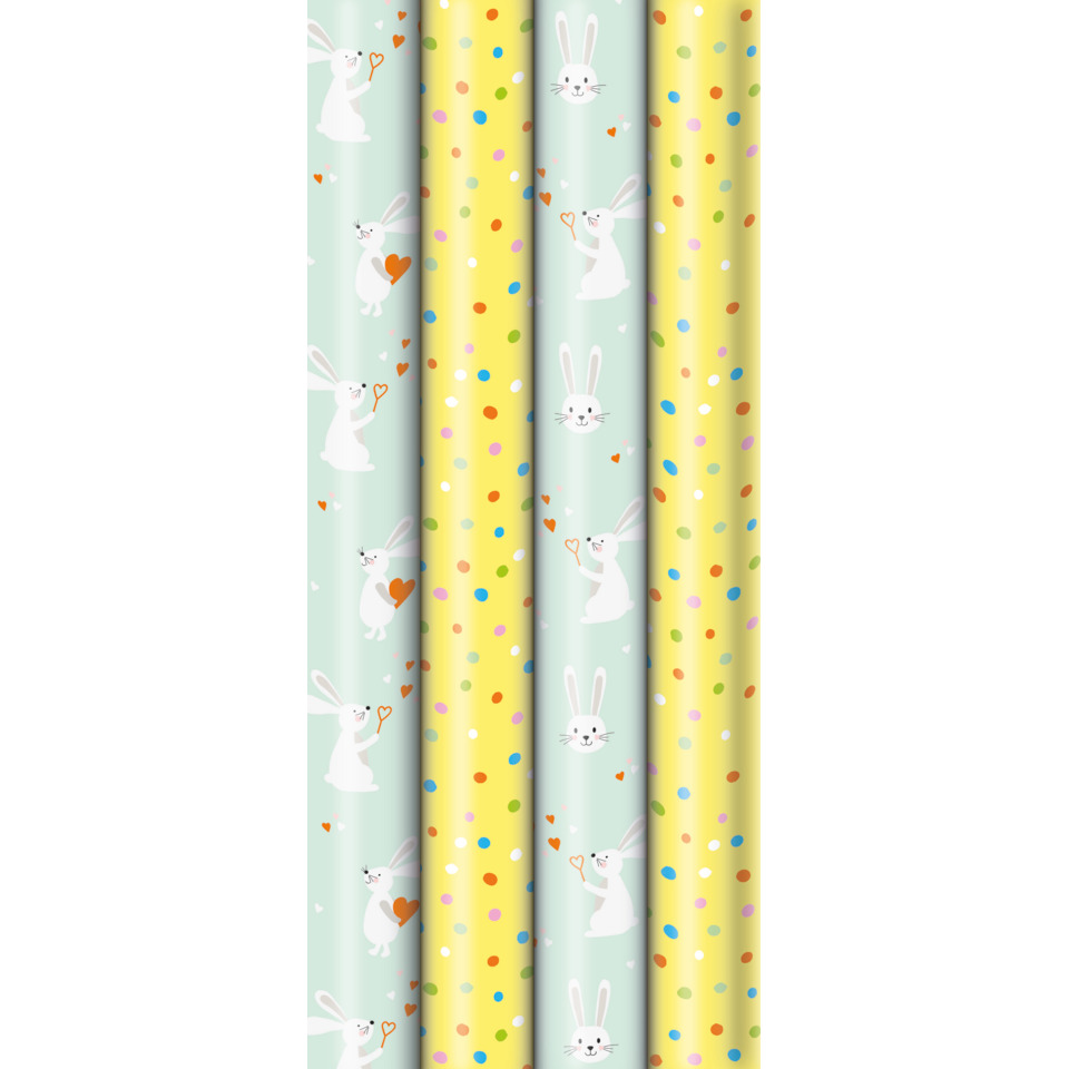 Geschenkpapierrolle Ostern, 2mx70cm, sortiert ZÖWIE 33073 6A6225