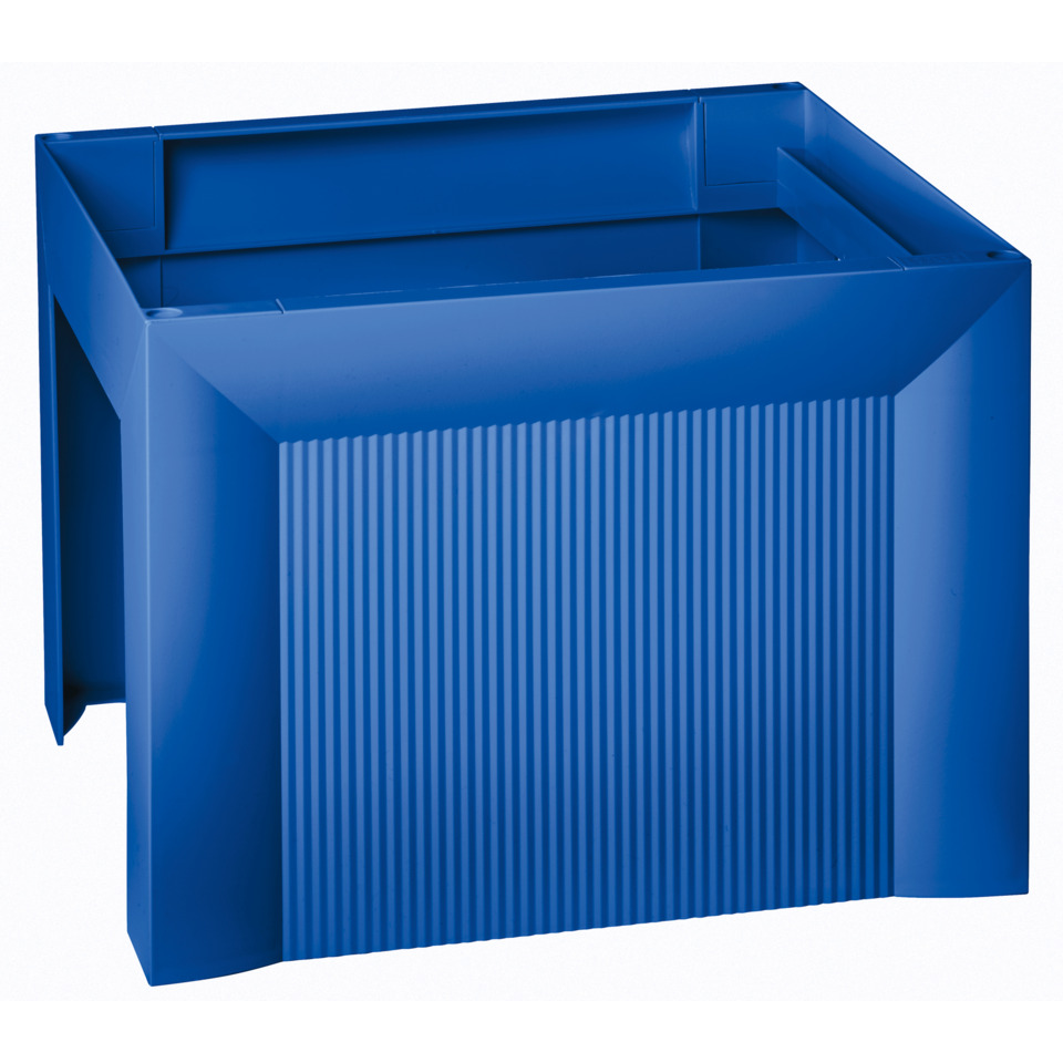 blue, Plastik, Dateiablage, Schreibtisch-Organizer, gerillte Front