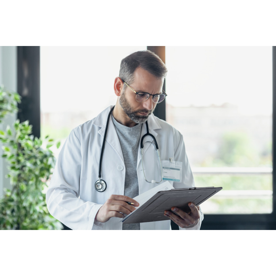 Arzt, Medizin, Stethoskop, Clipboard, Brille