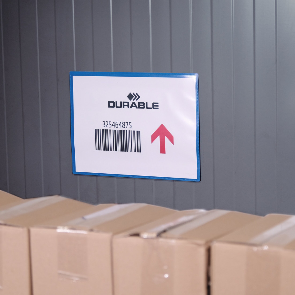 durable, Pfeil-Schild, Barcode, Lager, Kisten