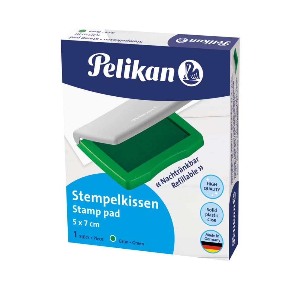 Stempelkissen, Grün, Stamp pad, Nachfüllbar, Kartenformat 5x7 cm