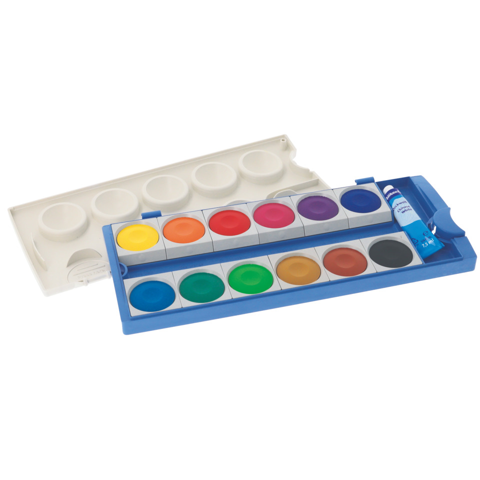 Aquarellfarben, Wasserfarben, Farbtuben, Malkasten, Farbenbox